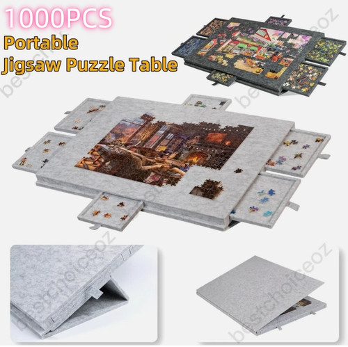 Tilting puzzle board with - puzzle,