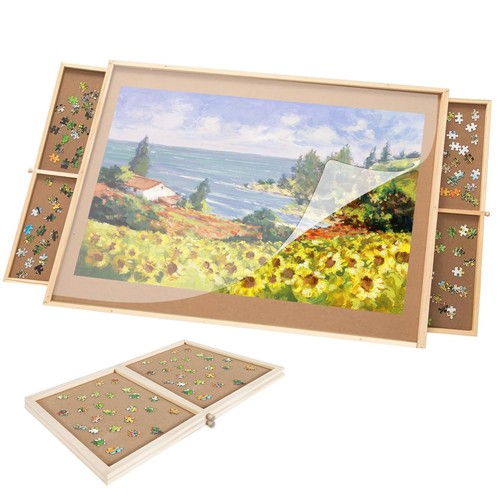 Puzzle board with drawers 500 - puzzle,