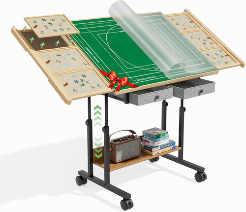 1500 pieces puzzle table - puzzle, with