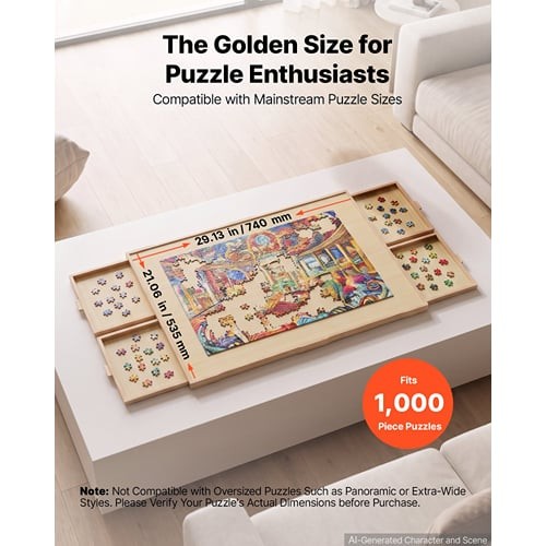 1000 piece puzzle board with - 1000, 4