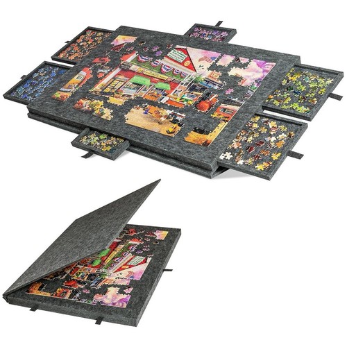 Foldable puzzle board with - board, 6