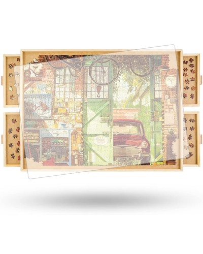 Rotating jigsaw puzzle - rotating, board