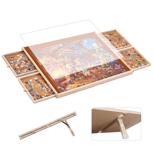 Tilting puzzle board with - tilting,