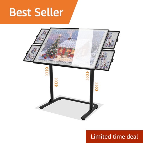 Puzzle table with drawers