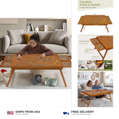 Jigsaw puzzle table - , piece